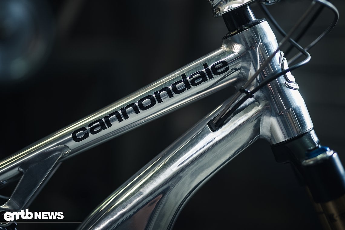 Das Cannondale-Logo prangt gut lesbar am Oberrohr