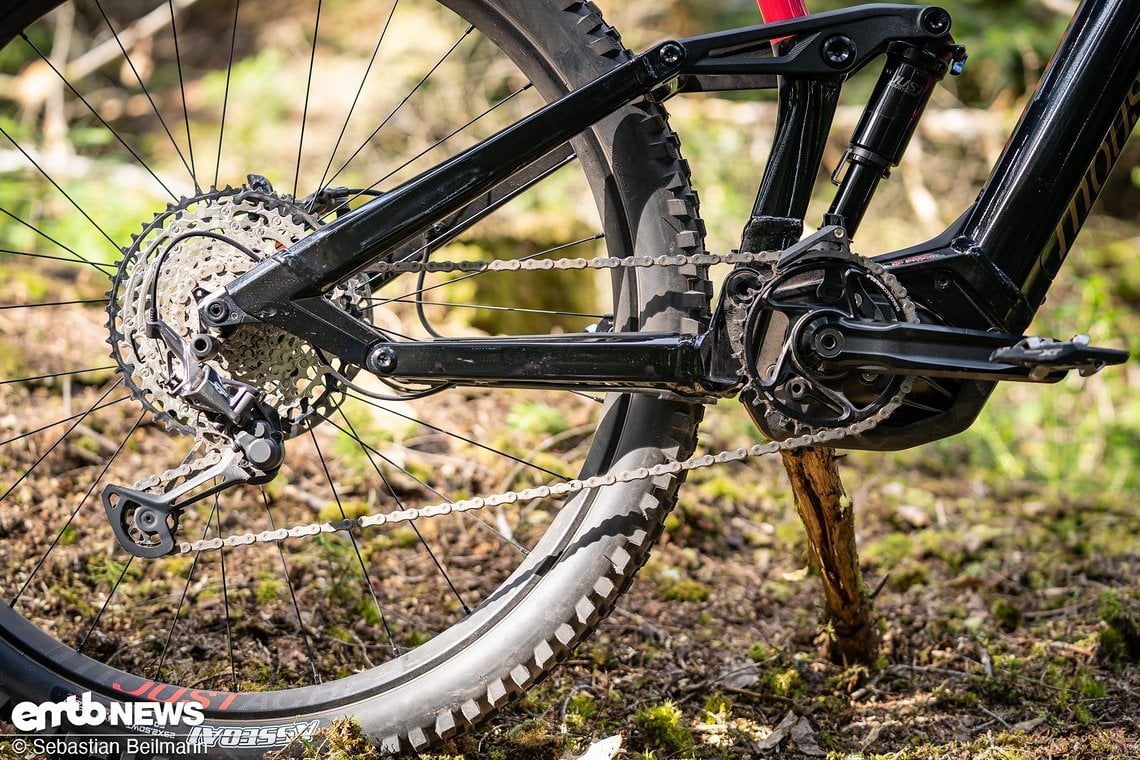 Das Shimano XT-Schaltwerk konnte mit präzisen Schaltvorgängen überzeugen