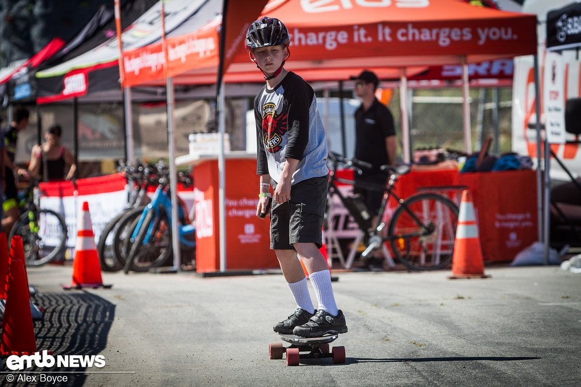 Inboard, eine Firma für elektrische Skateboards, war auch vertreten