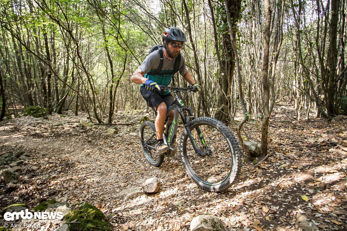 Maintain the body position you first selected as you start to ride.