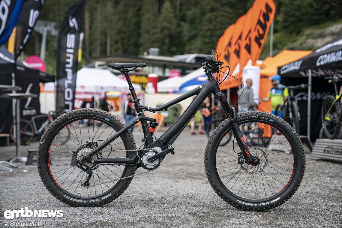 Auf den Mediadays stand ein mattschwarzes eMTB mit poliertem Sachs RS Motor, welcher noch im Prototypen-Status war