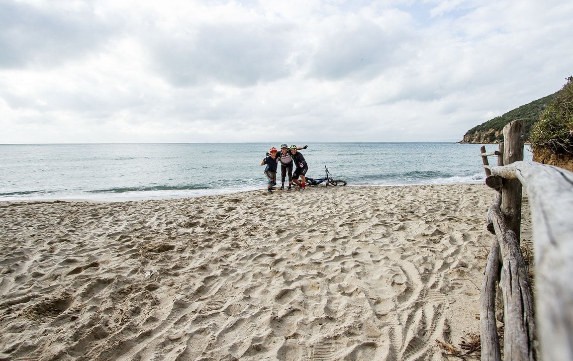 Gruppenfoto nach erfolgreichem Test