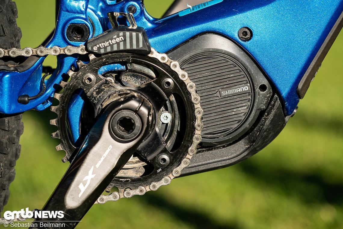 Der Shimano Steps E8000-Motor konnte wie gewohnt überzeugen