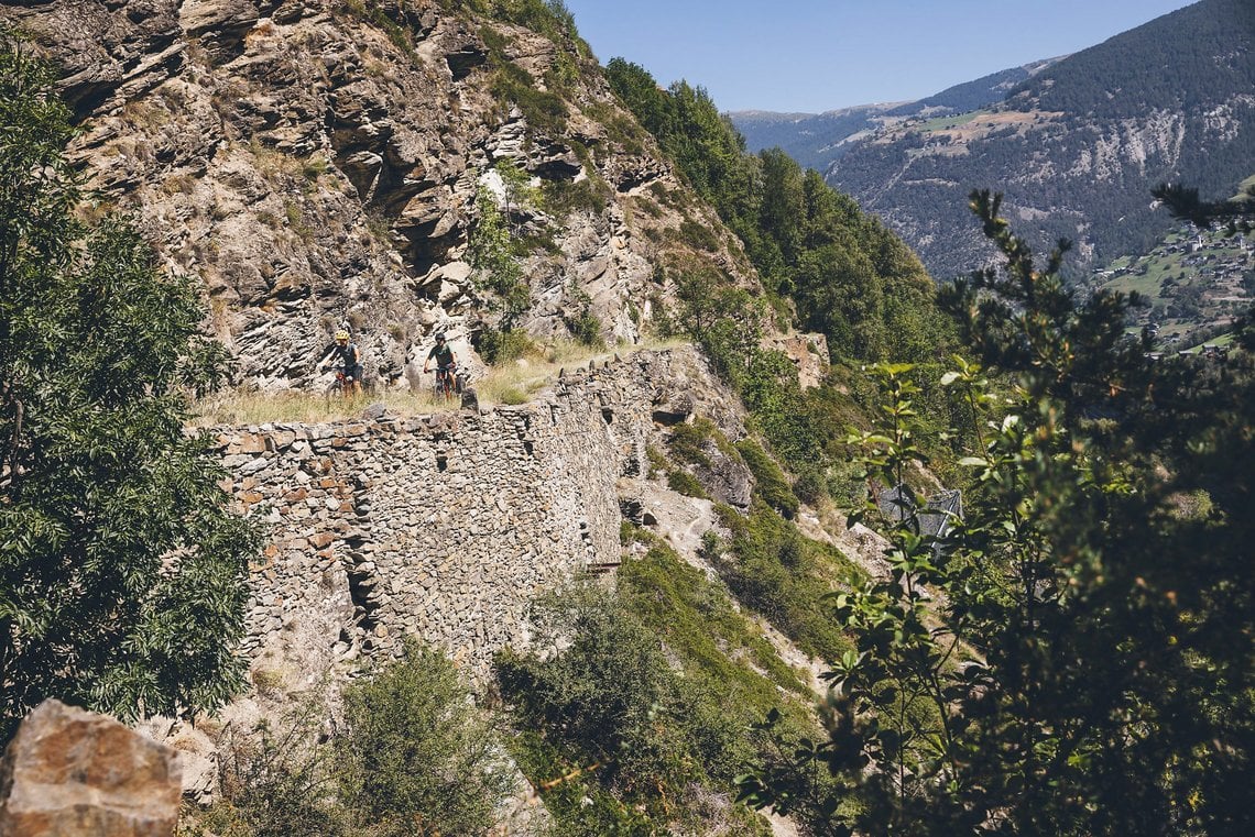 Von Visp hinaus nach Zermatt lockt nochmals Trailspaß.