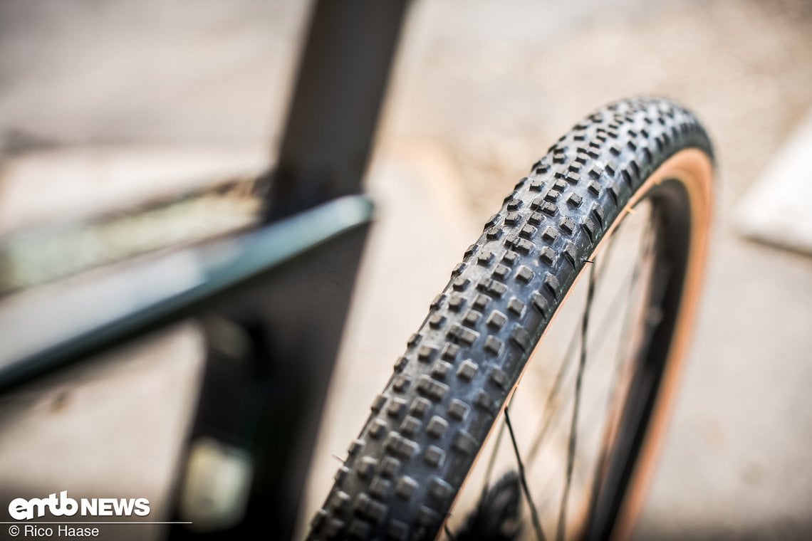 Die WTB Resolute-Reifen, 650b x 42c, haben ein offenes Profil und sind natürlich tubeless-ready