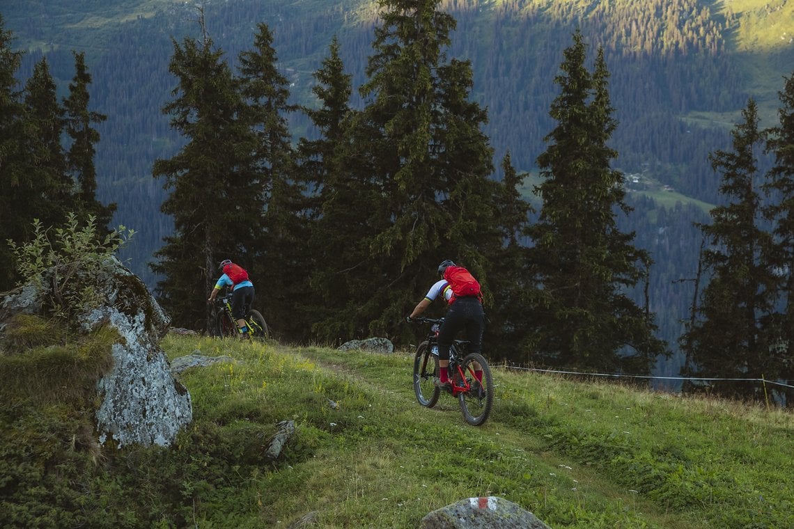 In den Abfahrten fuhr die Autorin meistens am Hinterrad von Moseley