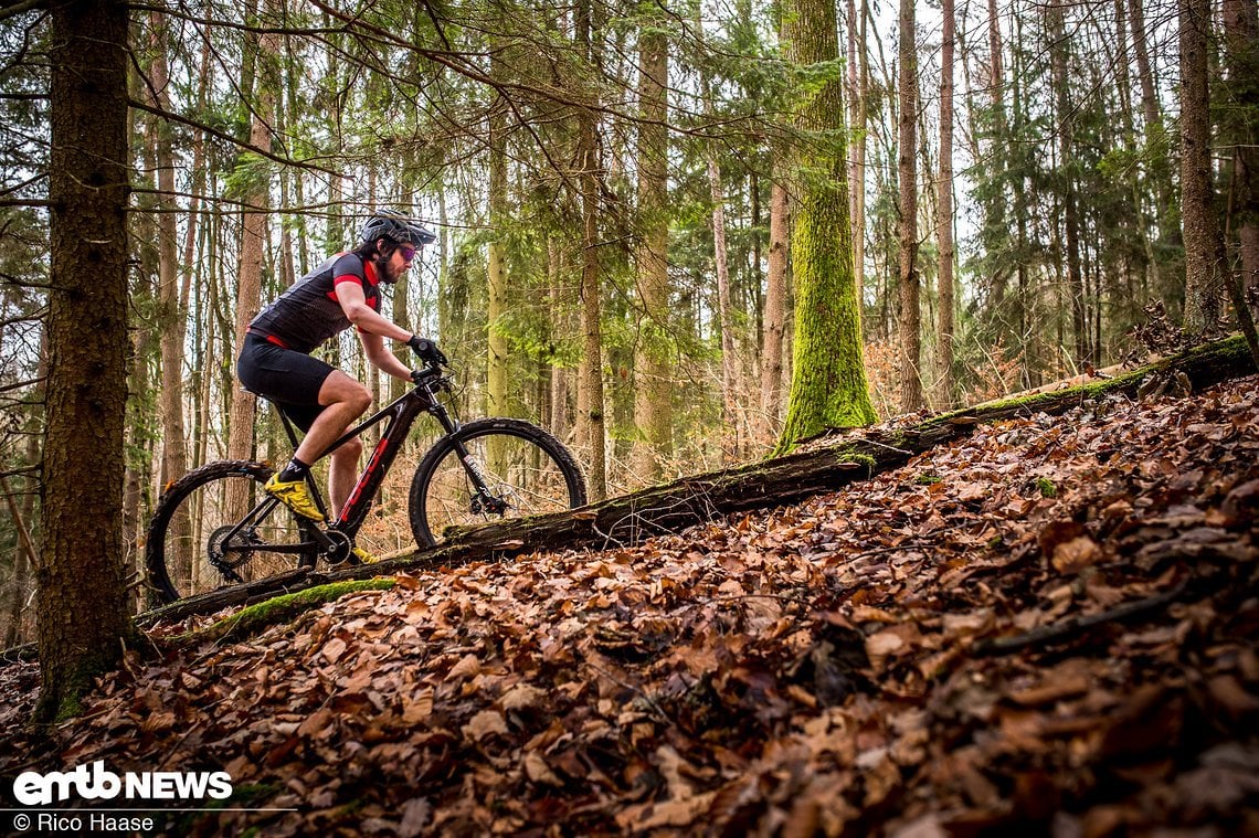 Steile Uphill-Passagen sind nur mit großer körperlicher Anstrengung zu bewältigen