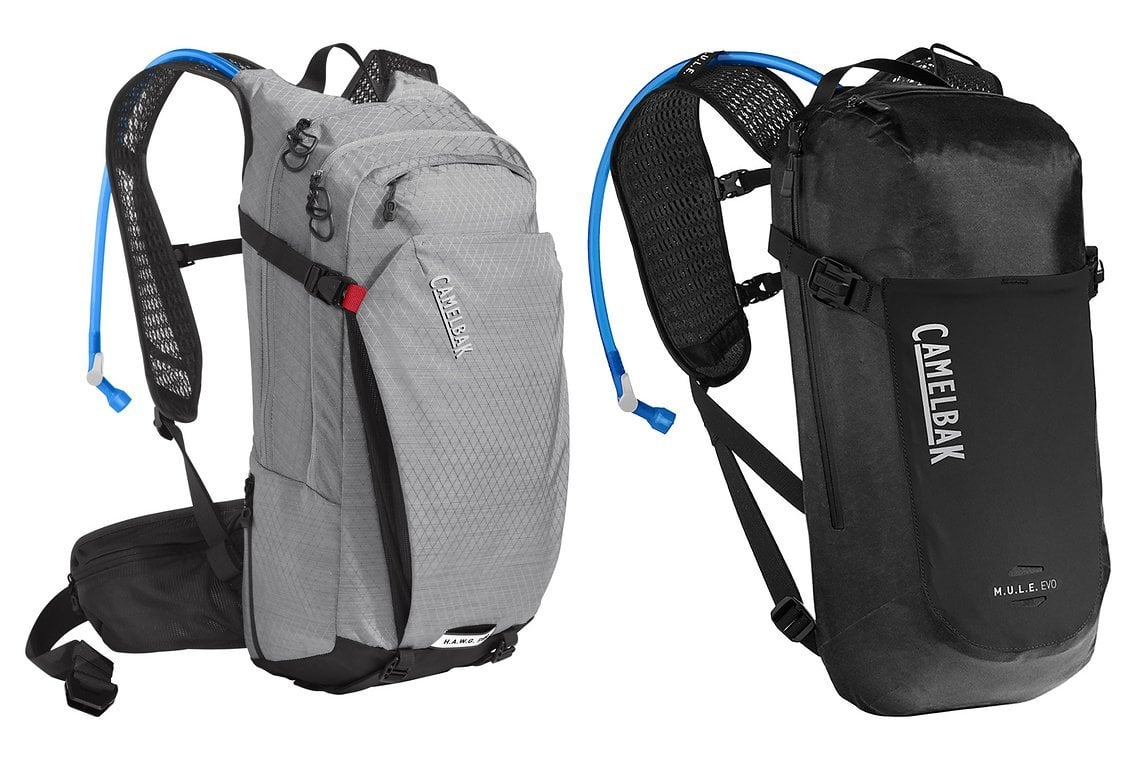 Von Camelbak gibt's den Hawg Pro 20 und Mule Evo 12 zu gewinnen.