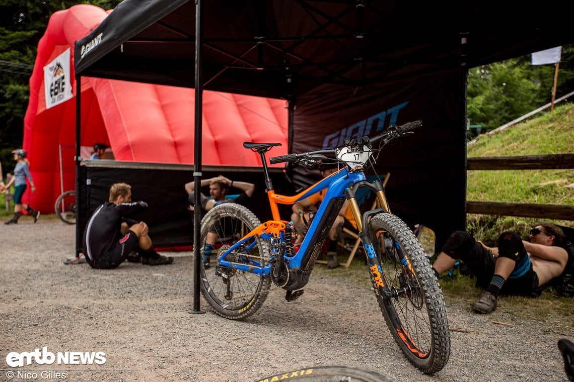 Das Arbeitsgerät des Teams: Giant Trance SX E+