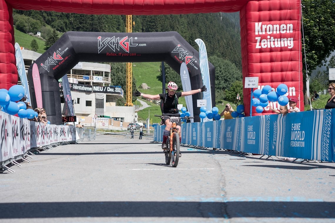 … bei der E-Bike WM Ischgl.