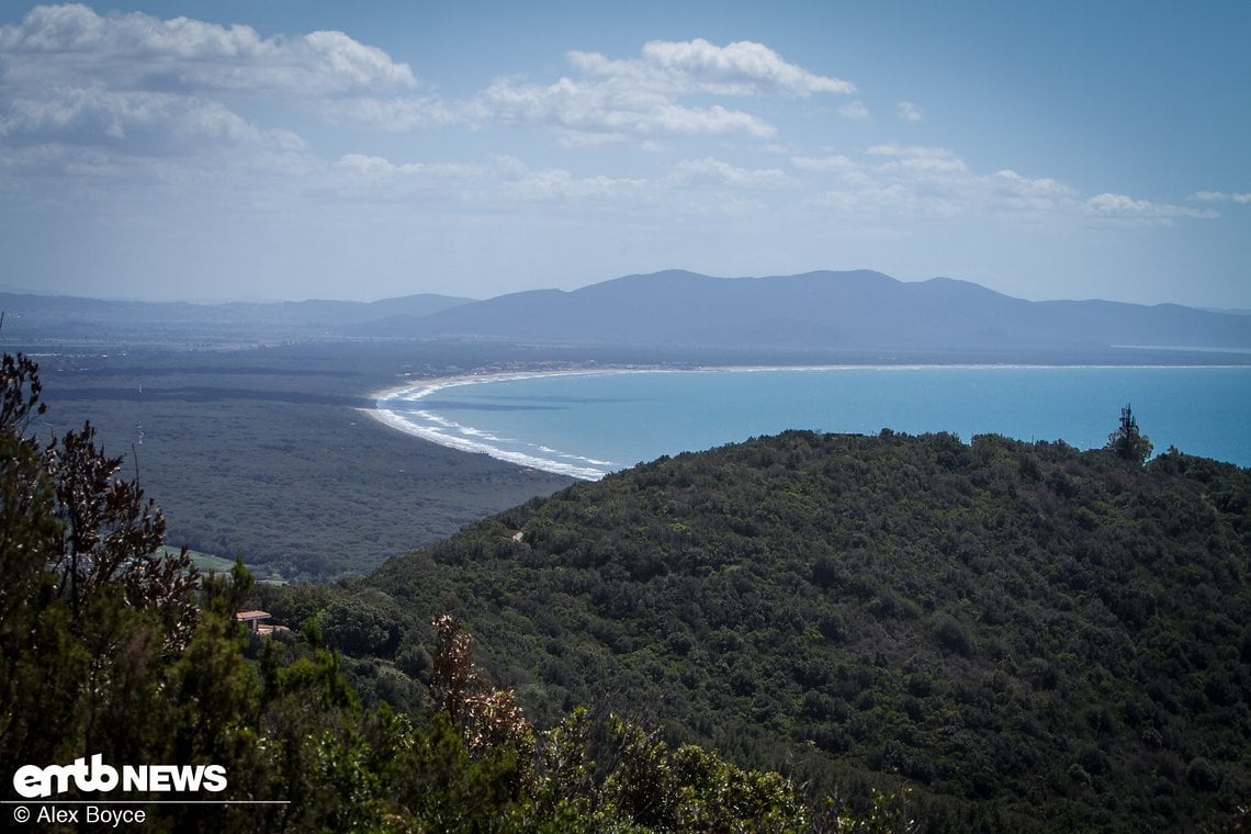 Grandiose Aussicht auf Castiglione della Pescaia.