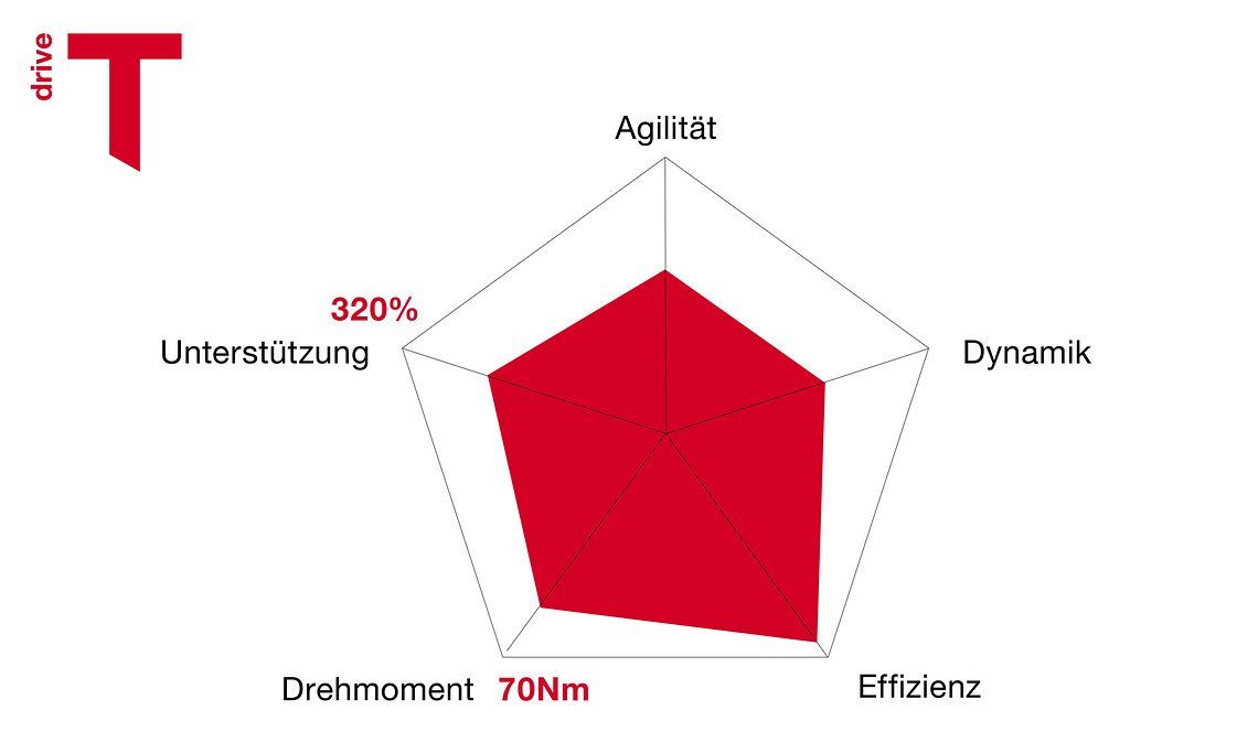 Leistungsdiagramm des Brose Drive T