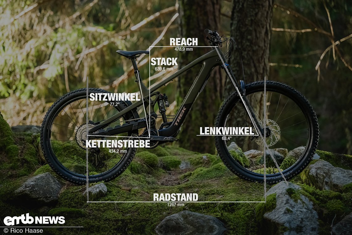 Trek SlashPlus Geometrieangaben Rahmengröße L