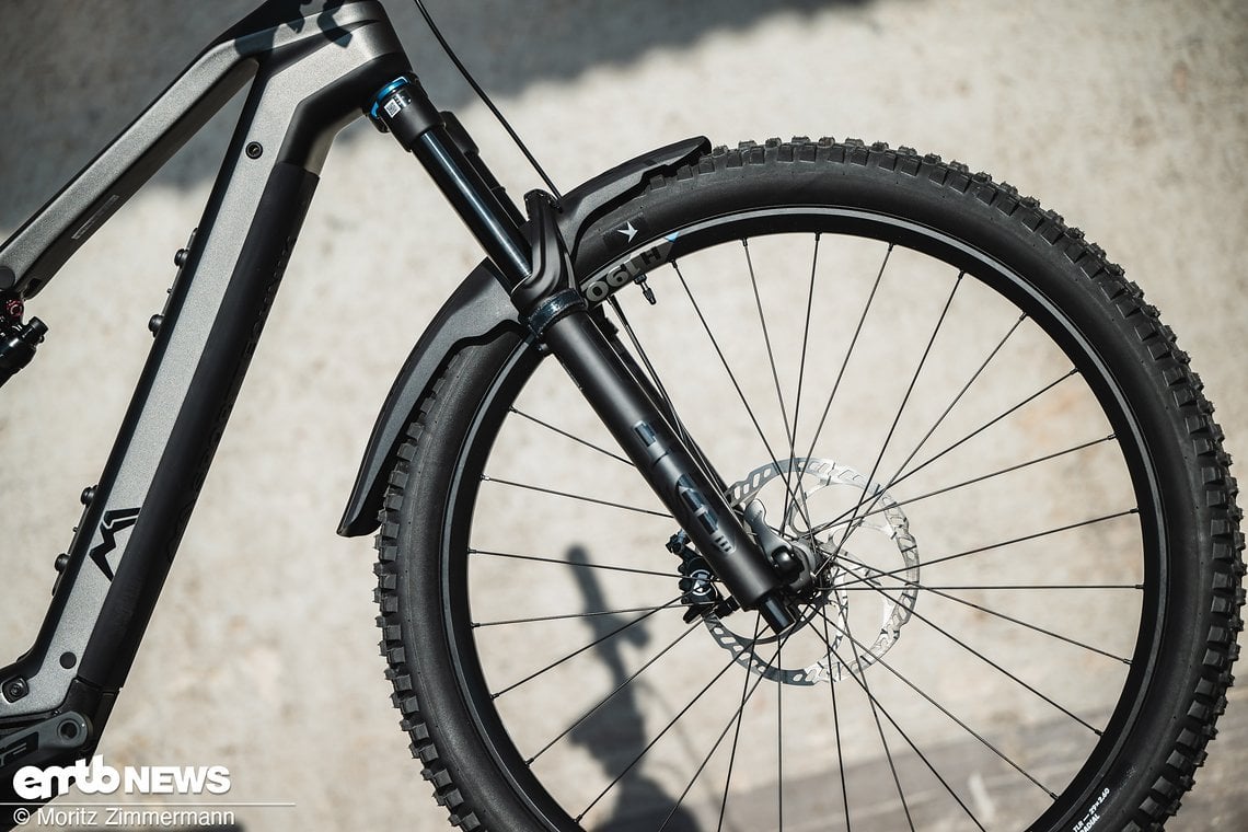 An der Front werkelt eine Fox 36 Performance-Federgabel, ...