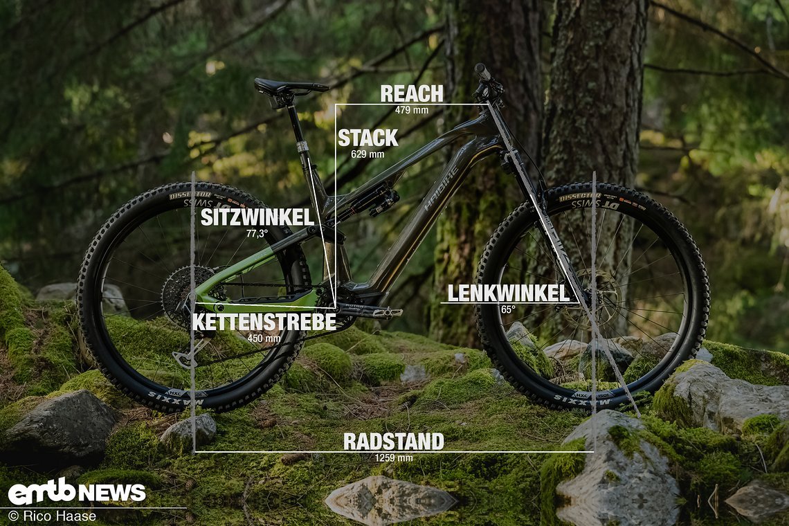 Haibike Lyke Geometrieangaben Rahmengröße L