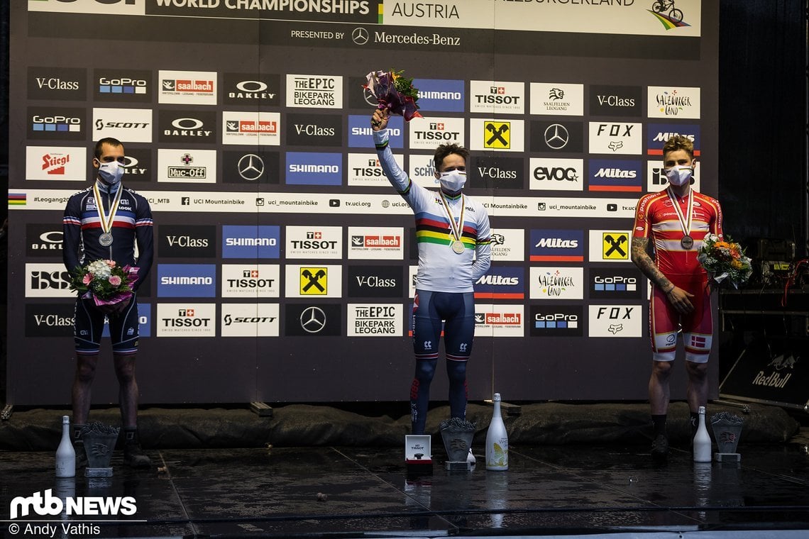 eMTB-WM 2020: Gilloux (2) - Pidcock (1) - Andreassen (3)