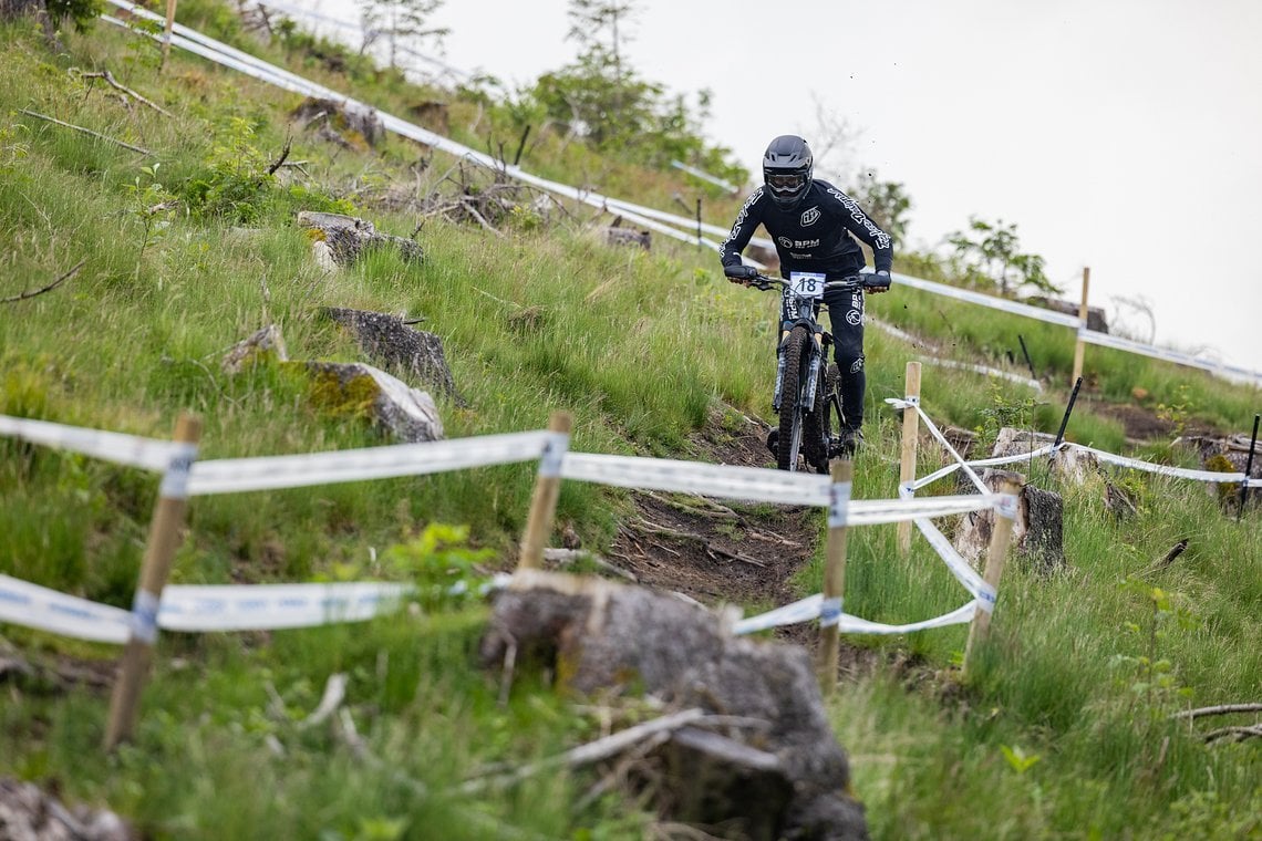 Moritz Hallmanns fuhr solide auf Platz 8.