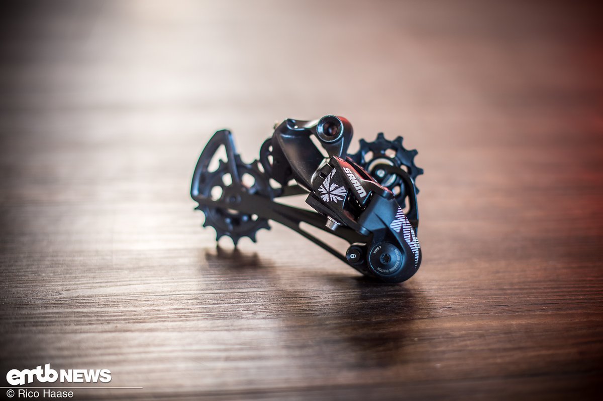 Das Schaltwerk der SRAM NX Eagle sorgt für schnelle und exakte Schaltvorgänge Das Schaltwerk der SRAM NX Eagle sorgt für schnelle und exakte Schaltvorgänge