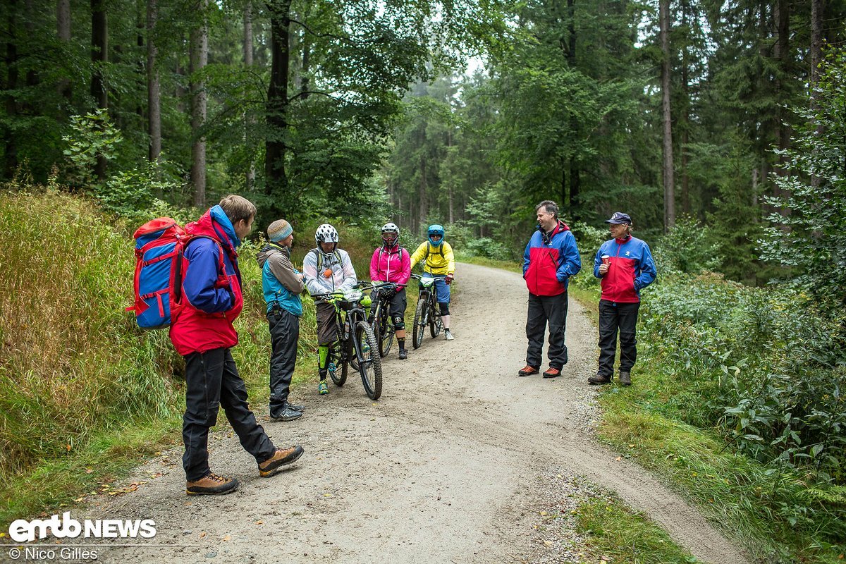 Der Start zu Stage 1 war gut abgesichert von der Bergwacht Der Start zu Stage 1 war gut abgesichert von der Bergwacht
