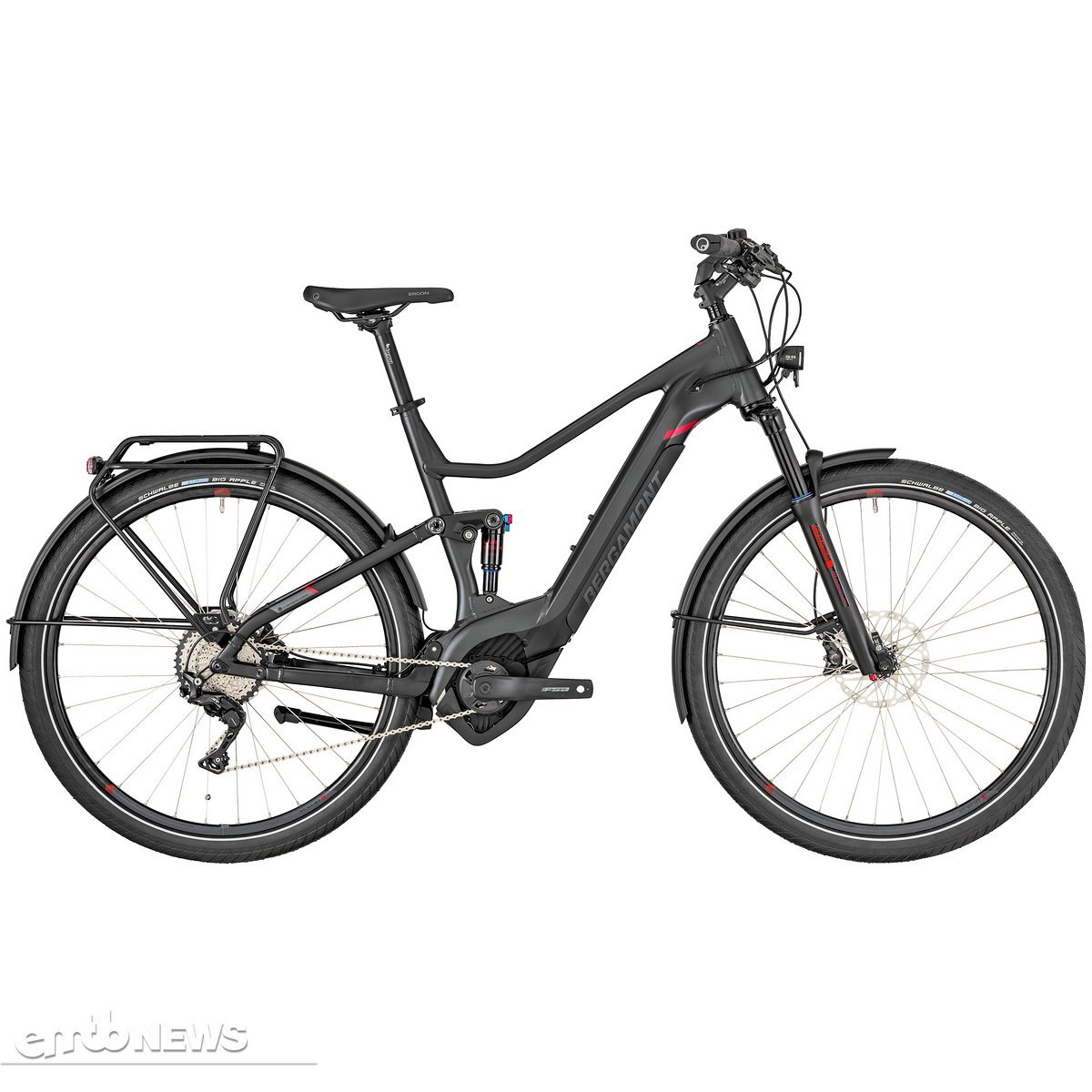 The Bergamont E-Horizon FS Elite is a full suspension E-Trekking bike The Bergamont E-Horizon FS Elite is a full suspension E-Trekking bike