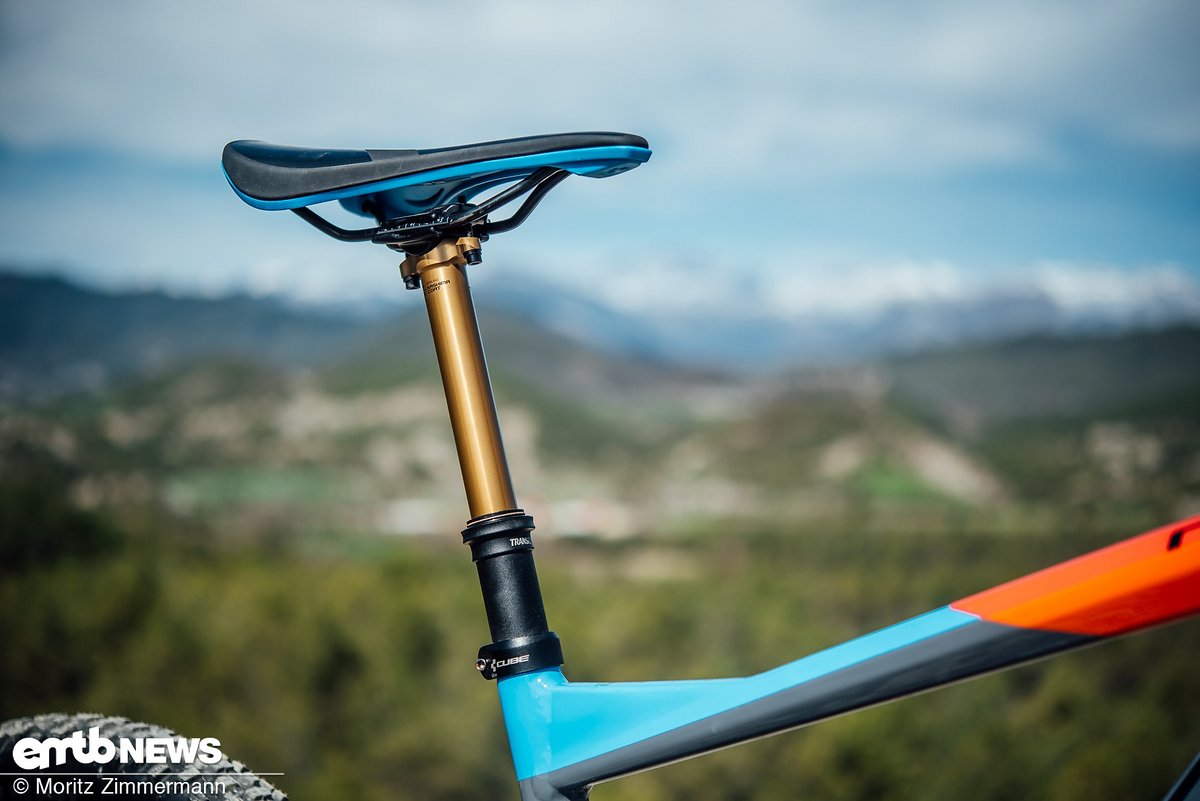 The Kashima coated Fox Transfer dropper post fits perfectly into the overall picture The Kashima coated Fox Transfer dropper post fits perfectly into the overall picture
