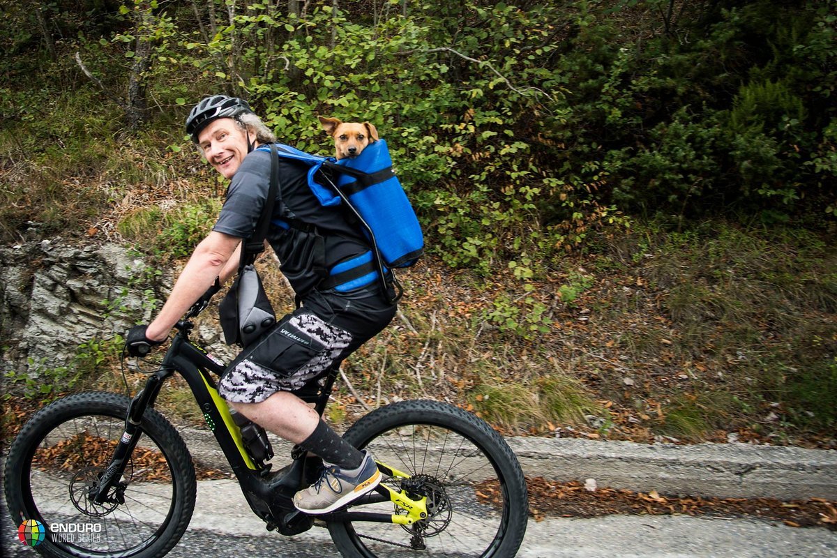 Auch so mancher Vierbeiner profitiert vom E-Bike seines Herrchens Auch so mancher Vierbeiner profitiert vom E-Bike seines Herrchens