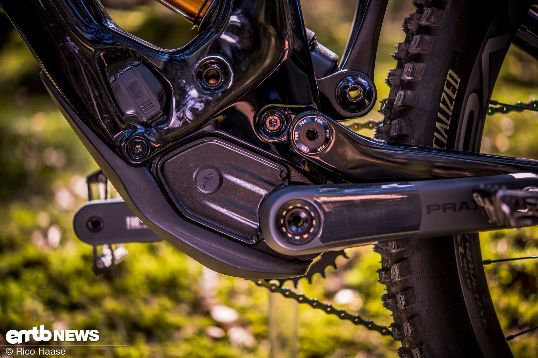 das fahrrad von max mit rockshox