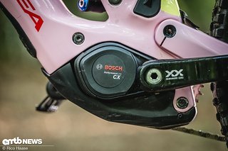Angetrieben wird das Bike vom neuesten Bosch CX-Motor. Angetrieben wird das Bike vom neuesten Bosch CX-Motor.