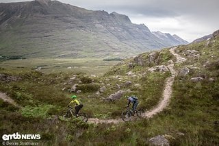 Der Torridon Bike Trail wurde schon zu „UK´s best trail“ gekürt. Kein Bikepark-geflowe, sondern noch echte Steine und wildes Terrain