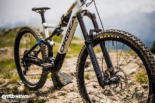 Die Seriengabel habe ich gegen eine RockShox Domain mit mehr Federweg getauscht