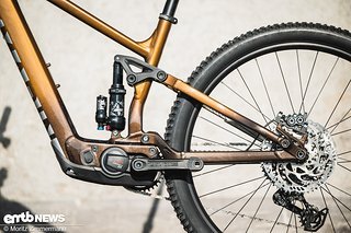 Der abgestützte Eingelenker-Hinterbau wird von Marin Multitrack getauft.