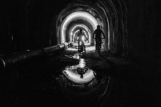 Tunnel zum Märjensee, unserem fünften Checkpoint