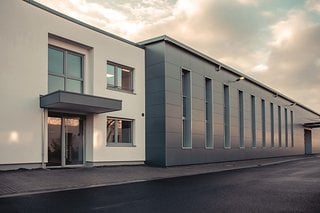 Außenansicht des neuen Innovation & Service Centers