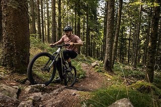 Egal, ob lange Waldautobahn oder steiles Klettersegment