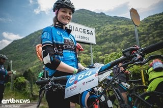 Teilnehmerin der Bosch eMTB Challenge