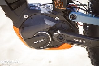 Der Shimano Steps E8000-Motor war zuverlässig und leise wie immer.