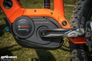 Der Bosch Performance CX-Motor ist schön im Rahmen integriert und gewohnt kraftvoll