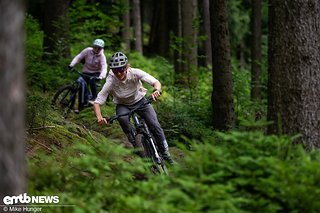 Neben den ausgelosten Gästen war auch Ines Thoma, schnelle Enduro-Pilotin und Bosch-Athletin, am Start.