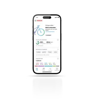 Mit dem Feature „Aktueller Ladestand“ lässt sich der Akkustand während des
Ladevorgangs auf der eBike Flow App live verfolgen und jederzeit und überall
einsehen.