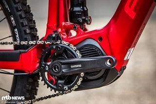 Im Focus SAM² arbeitet der kompakte Shimano Steps E8000-Motor