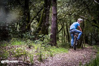 Auf sanften, flowigen Trails war es spaßig.