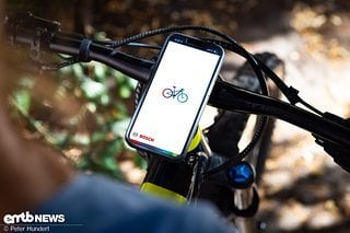 Bosch eFlow App – hiermit lässt sich das E-Bike mit dem mit Handy connecten.