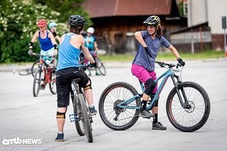 Auch für die Mädels gab es Fahrtechnikkurse