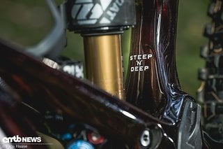 „Steep'n Deep“ – so bezeichnet Orbea die Idee, durch ein gerades Sitzrohr möglichst viel Sattelstützenhub nutzen zu können.