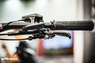 Die Hebel der TRP Trail Evo sind ergonomisch und lassen sich in der Hebelweite einstellen.