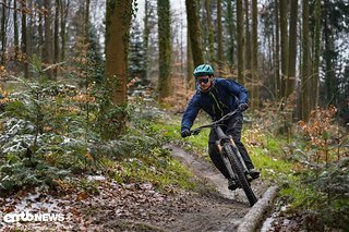 Auf flacheren Trails muss man viel arbeiten