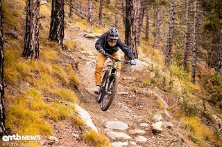 Hat man sich an das Bike gewöhnt, macht es viel Spaß auf dem Trail.