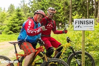 Diddie Schneider und Stefan Schlie sind den Trail schon oft zusammen gefahren