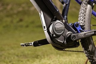 In diesem E-Mountainbike kommt der 2,75 kg leichte Yamaha PW-X3 zum Einsatz, der 85 Nm max. Drehmoment leistet.