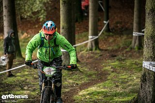 Caro, von der Haibike Enduro Crew, war leider sehr oft die einzige Frau im Starterfeld der E-Bikes